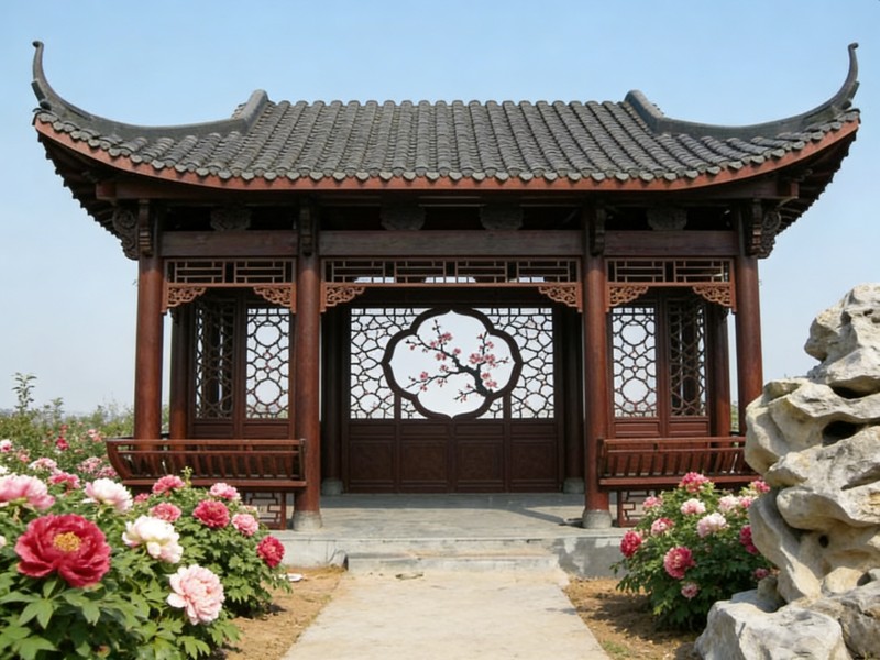 澳门防腐木方亭